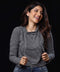 Basic Long Sleeve Black Stripe Hoodie
